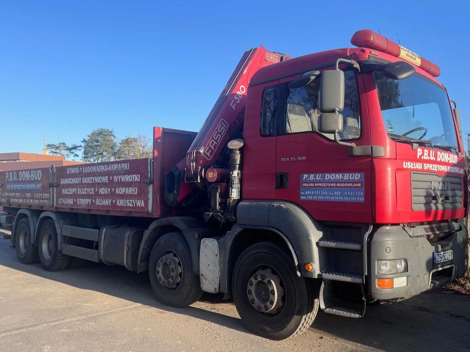 MAN TGA 35.360  MAN TGA 35.360 FASSI F380 12T Szczecin
