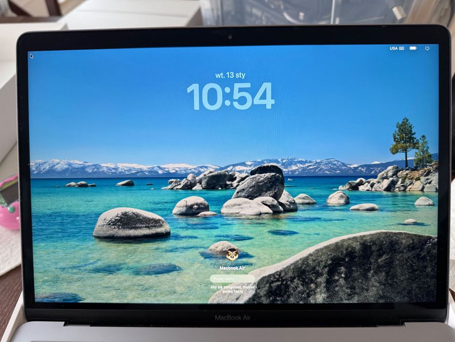 MacBook Air 13"/ M1/256GB/8GB/Space Gray/Oklejony folią/Gdańsk