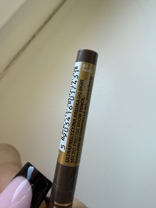 Eveline Micro Precise kredka do brwi 01 taupe