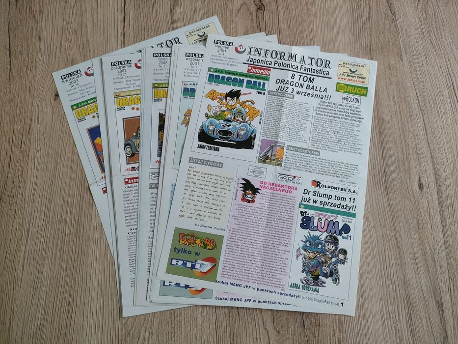 Dragon Ball 21 Unikatowych Informatorów Stan Bardzo Dobry