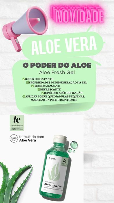 Gel corporal aloe vera Edição limitada