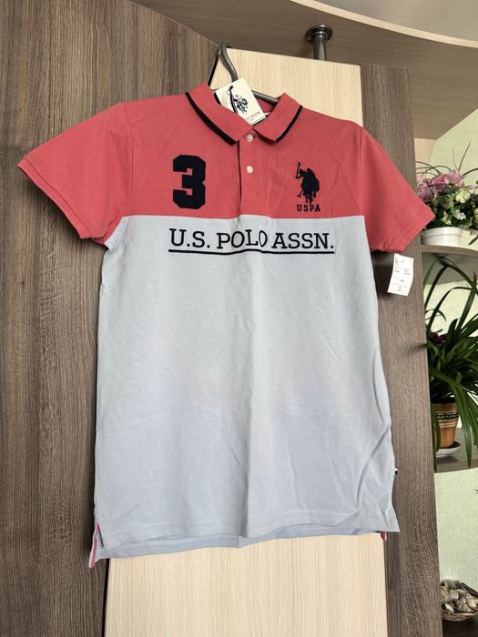 Дитяча футболка поло Polo Ralph Lauren Corp. U.S Polo Assn. футболка для хлопчика USPA поло