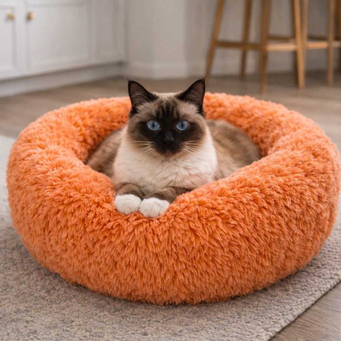 Cama relax para cão e gato com pelo