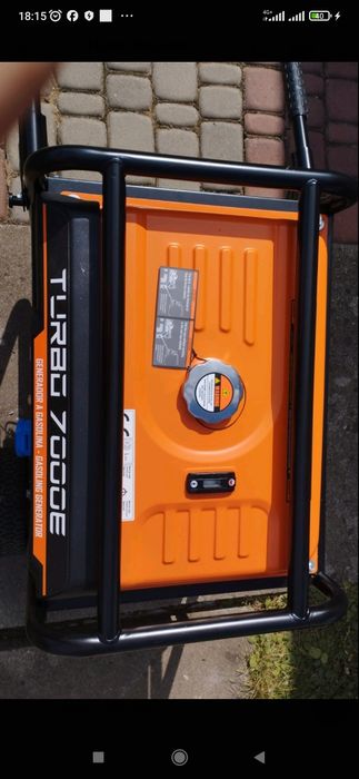 Бензиновий генератор Turbo 7000E Новий