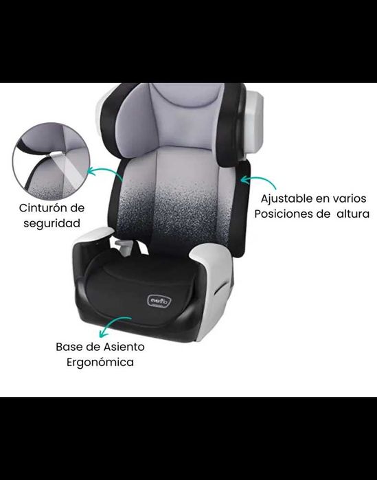 Дитяче автокрісло-бустер Evenflo Spectrum 2в1 США від 4 до 12 років