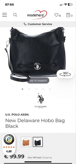 Torebka czarna U.S.Polo Assn.