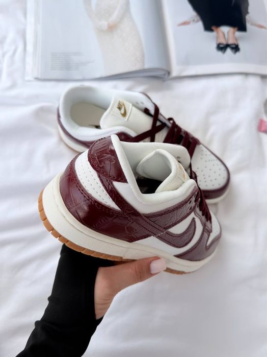 Nike SB Dunk Burgundy Croc 36-41р