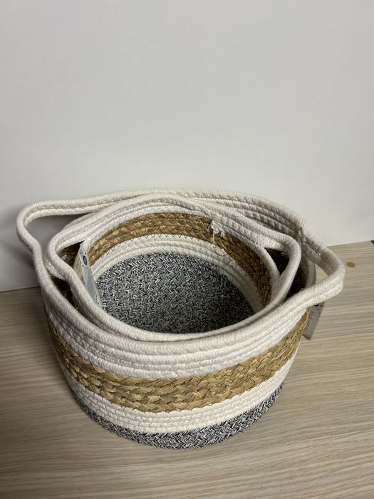 Zestaw 2 koszyków dekoracyjnych nr.6860