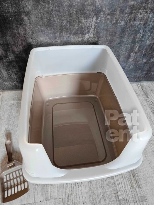 Kuweta dla kota duża otwarta z łopatką pojemna kot dom