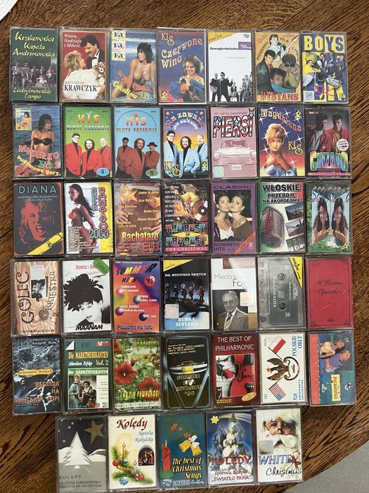 Kasety magnetofonowe mix polskie i zagraniczne tytuły
