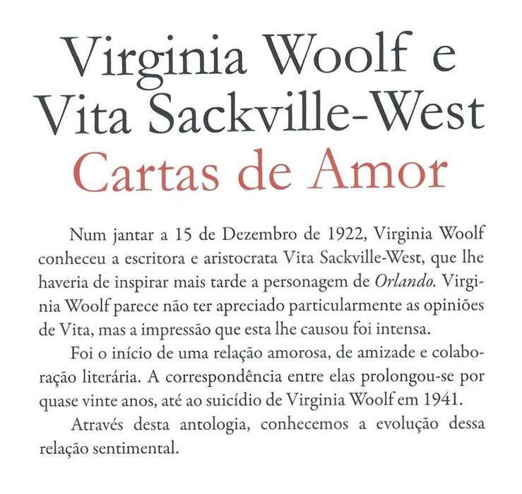 VIRGINIA WOOLF «Cartas de Amor» + 5 títulos
