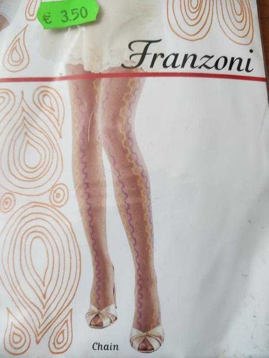 італійські колготки з візерунком капронові