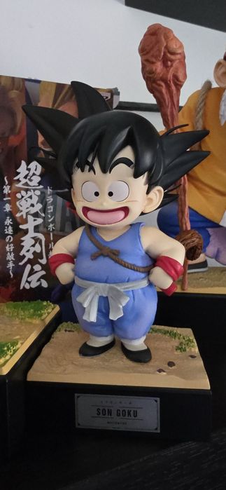Set figuras resina Dragon Ball ( Master Roshi l, Bulma, Songoku Kilin)