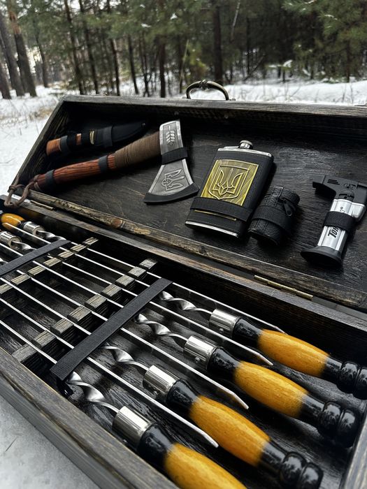 Шампура в Кейсе.Подарочный Набор Шампуров. От производителя