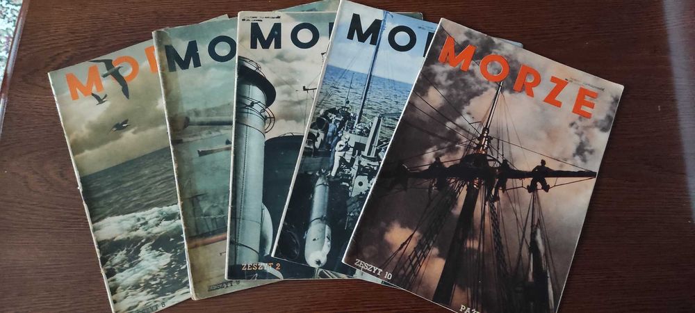Miesięcznik "Morze" od 1932 do 1939 komplet 86 sztuk