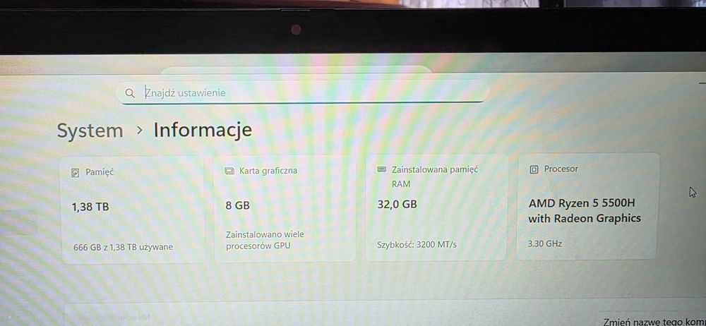 Lenovo IdeaPad Gaming 3. 32gb RAM