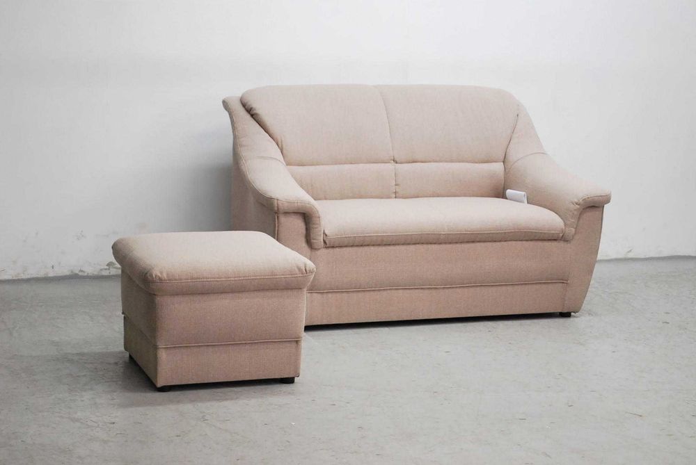 RJX KOMPLET 2+PUFA sofa, kanapa, tapczan wygodny old style poczekalnia