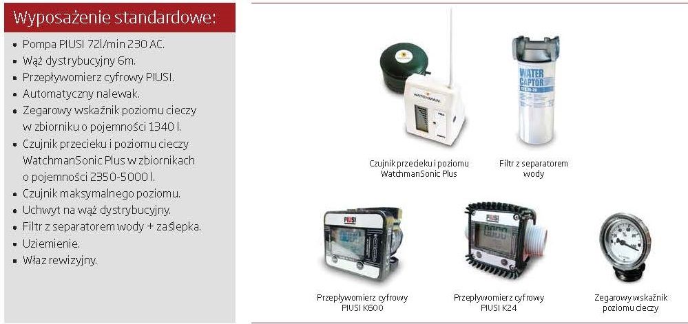 Zbiornik na paliwo Diesel / ON DESO 1340L