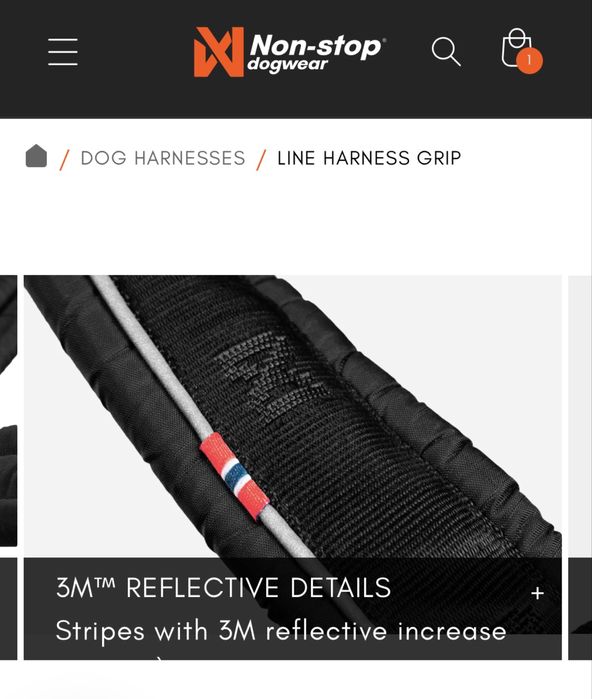нова шлея nonstopdogwear Line harness grip