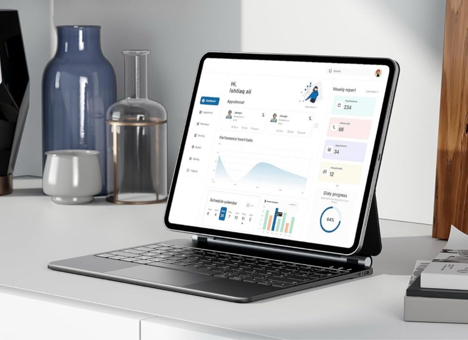 Klawiatura Earto iPad Pro 12.9 Magnes Touchpad Podświetlenie AZERTY