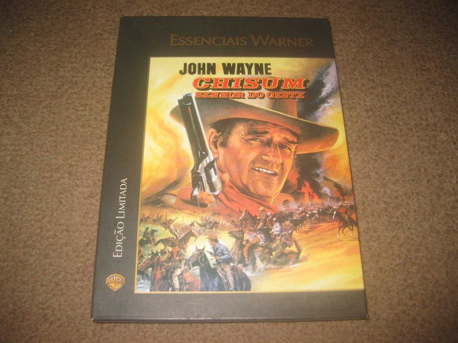 DVD "Chisum: Senhor do Oeste" com John Wayne/Slidepack/Raro!