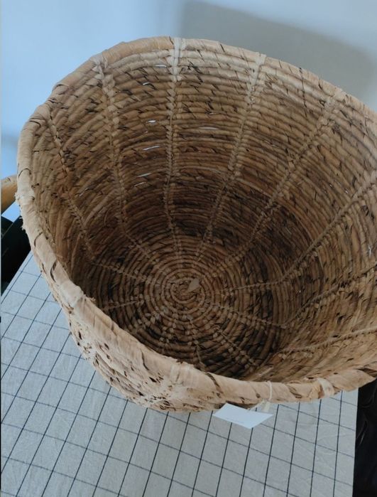 duży pleciony naturalny kosz Zara Home