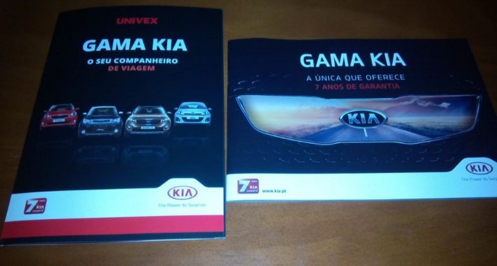 Catalogo e folheto Gama Kia