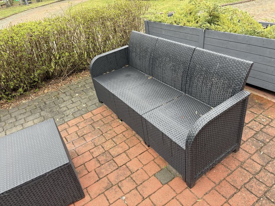 Meble ogrodowe ratanowe nowe komplet