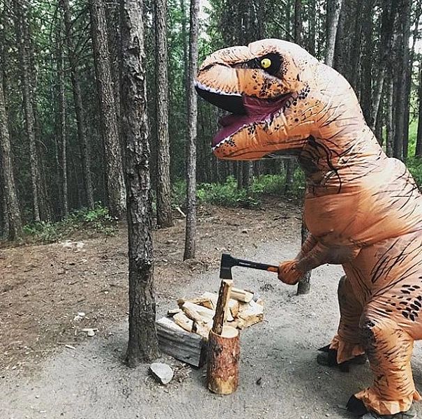 Nadmuchiwany kostium strój dinozaura T-REX gigant