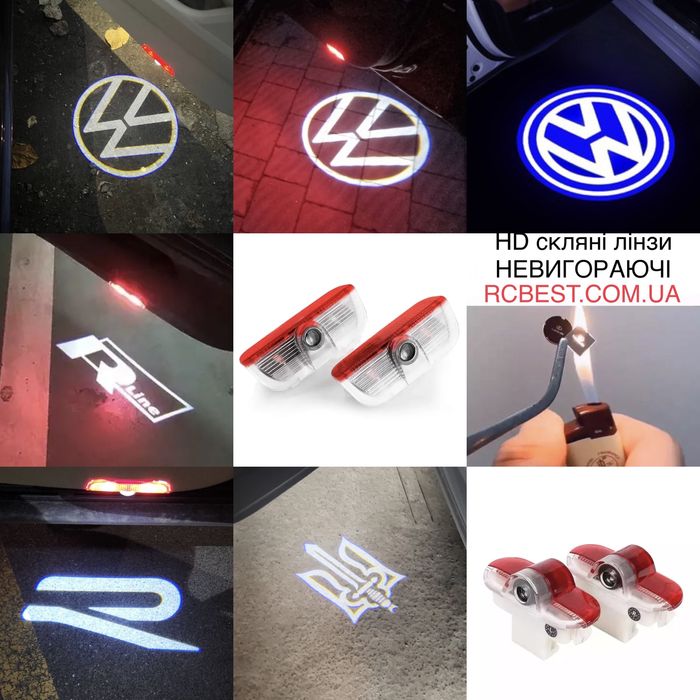 Volkswagen Touareg NF Passat B8 B7 B6 подсветка логотипом Led