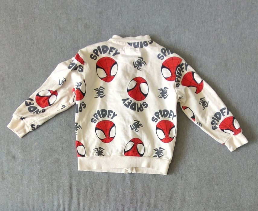 Komplet dzianinowy spiderman roz 98
