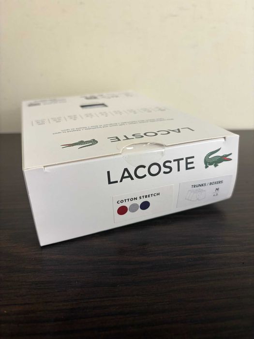 Bokserki męskie Lacoste Cotton Trunks - M