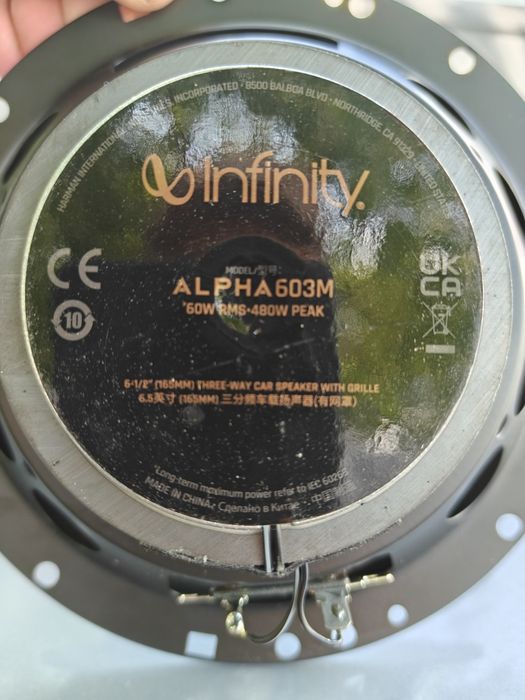 Infinity Alpha 603M 16.5 см 60W RMS | Оригінал | Стан відмінний + БОНУС