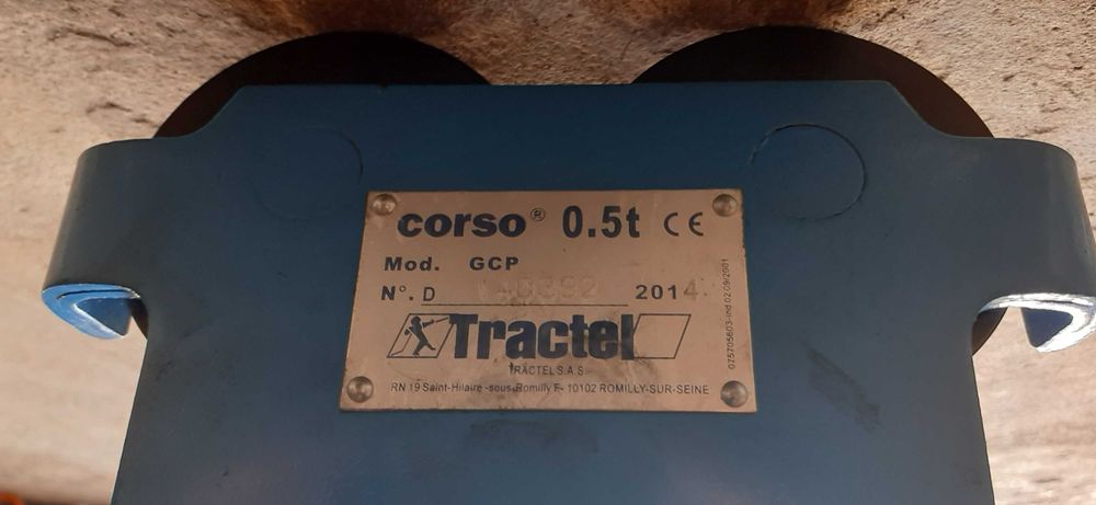 Carro para viga aço TRACTEL CORSO 0,5 ton