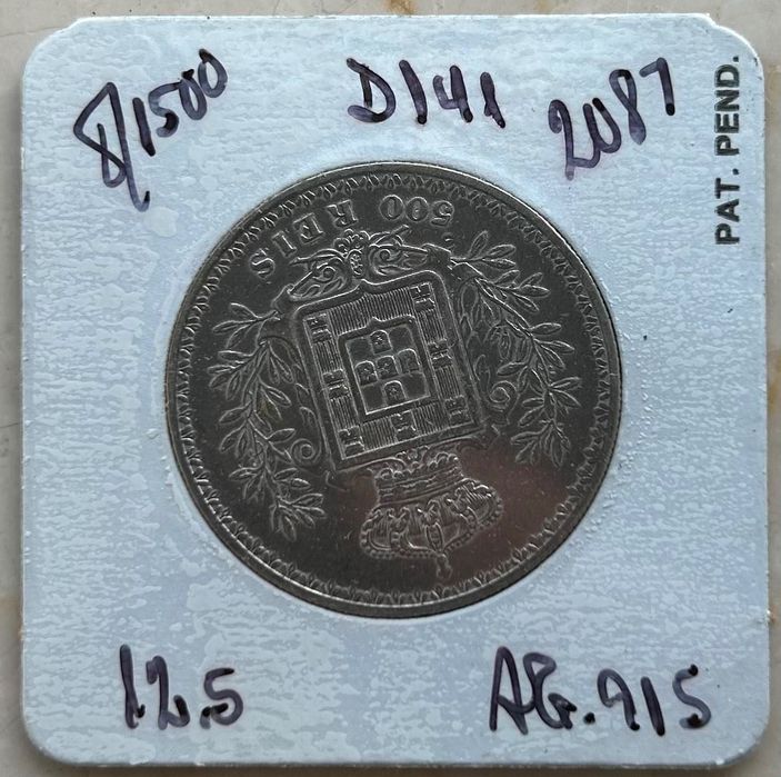 500 Reis Portugal 1899 – Carlos I – Moeda de Prata