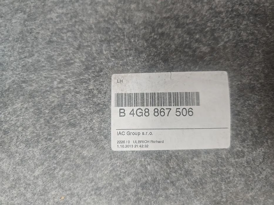 Forro tejadilho originais S-Line para audi a7 c7 4g 4g8 2011- EPC