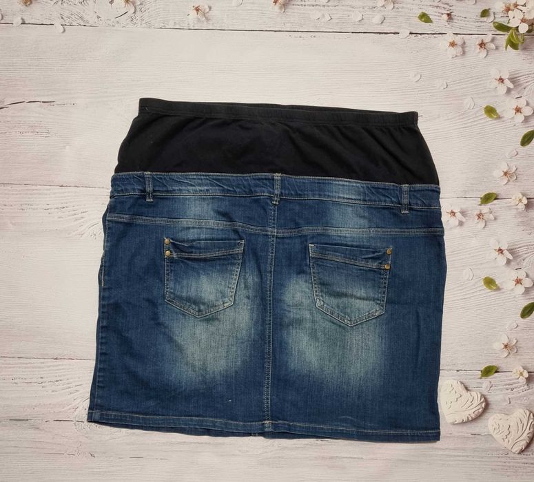 Джинсова спідниця для вагітних, юбка, евро 48 на стегна прибл. 118 см