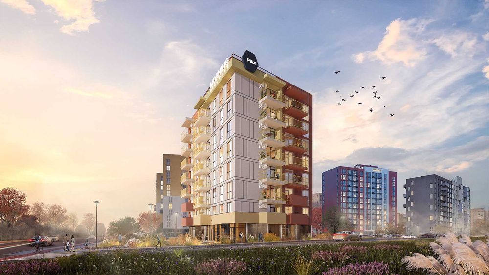 Квартира 45,27 м² з кухнею-вітальнею у ЖК Evening