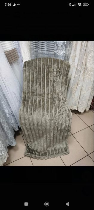 Плед шарпей.покривало велюр.євро.півторачка.смужка.полоска 6 см і 4 см