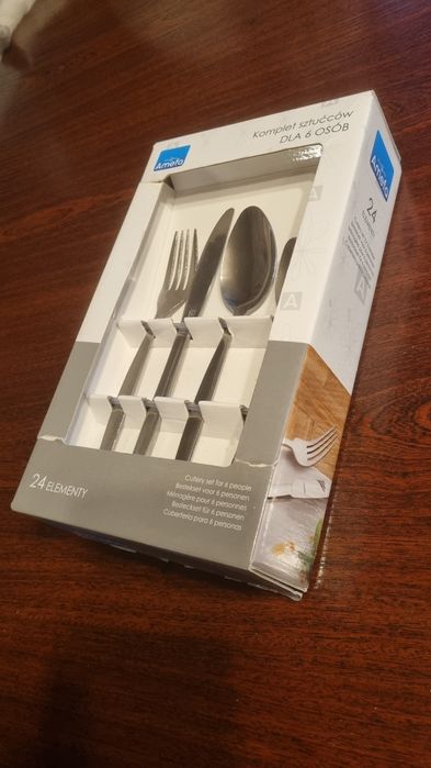 Sztućce Amefa, komplet 24 sztuk, nowe