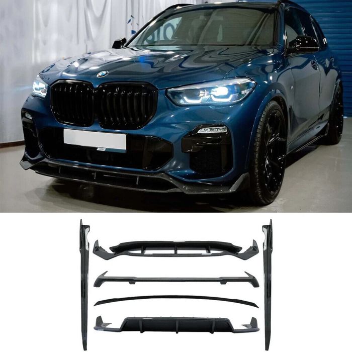 Обвес губа передняя задняя BMW X5 G05 black knight paradigma
