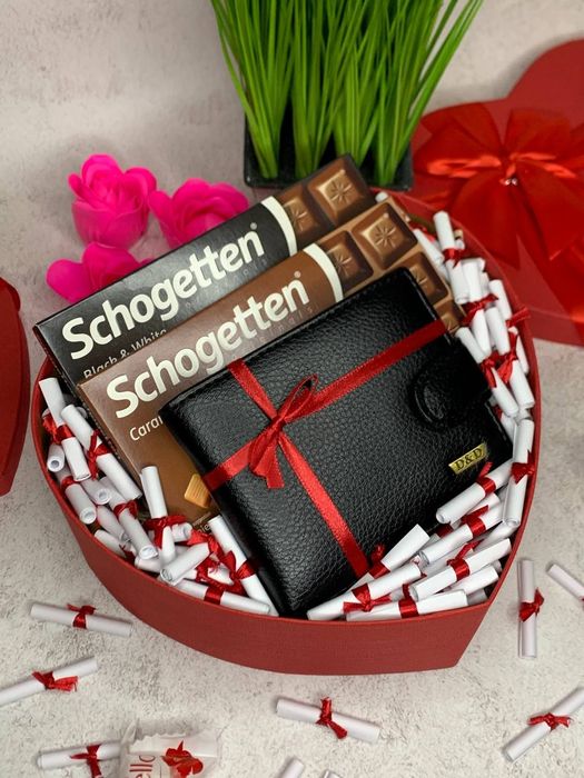Чоловічий подарунковий набір Валентинка , готовий подарунок коханому