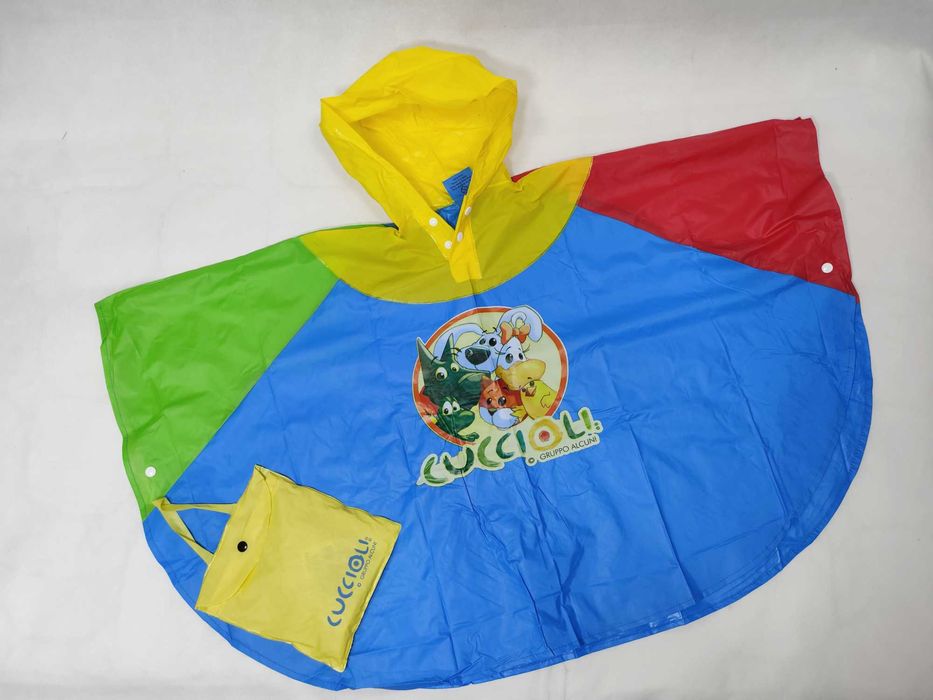 PAKIET 10 x Peleryna dziecięca ponczo przeciwdeszczowe KDZ007 CUCCIOLI