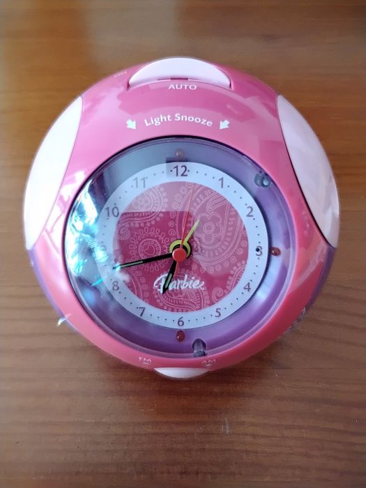 Relogio despertador Barbie
