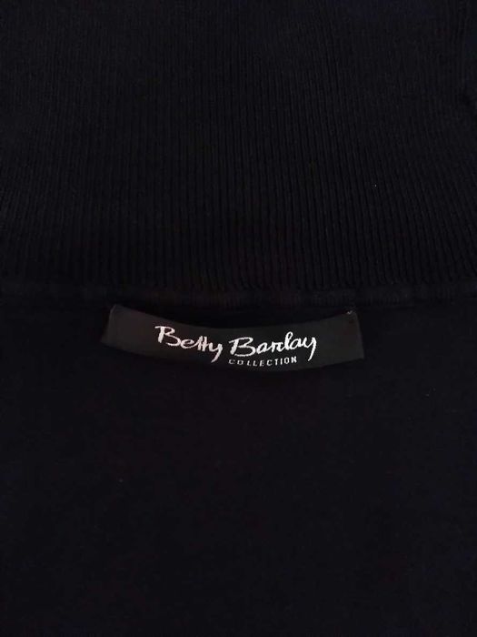 Елегантна чорна кофта "betty barclay collection" з декорованим коміром 44 р.