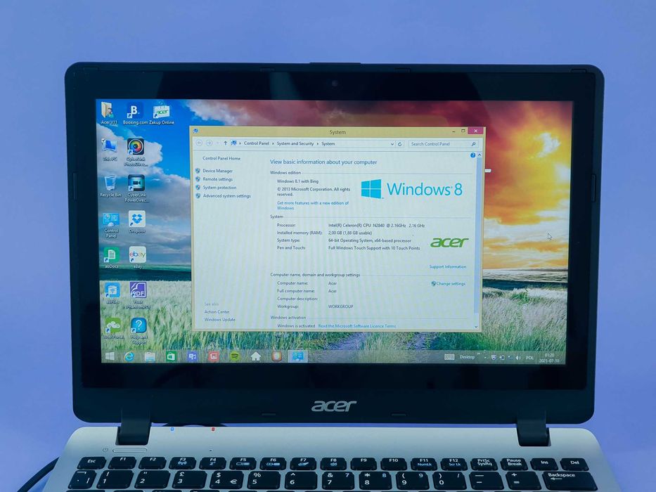 Laptop ultrabook Acer Aspire V11 Touch 11,6" Celeron 2,16 GHz zasilacz