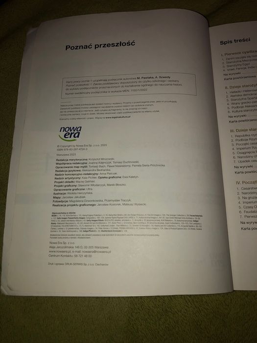 Poznać przeszłość 1 Karty pracy Nowa Era 2023