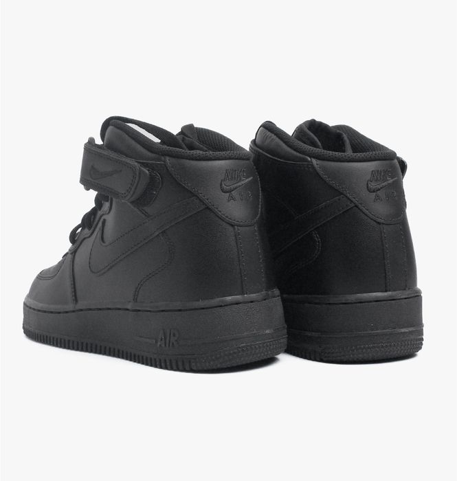Кросівки Високі Nike Air Force 1 Low Black High (Чорні),найк,форси,чо
