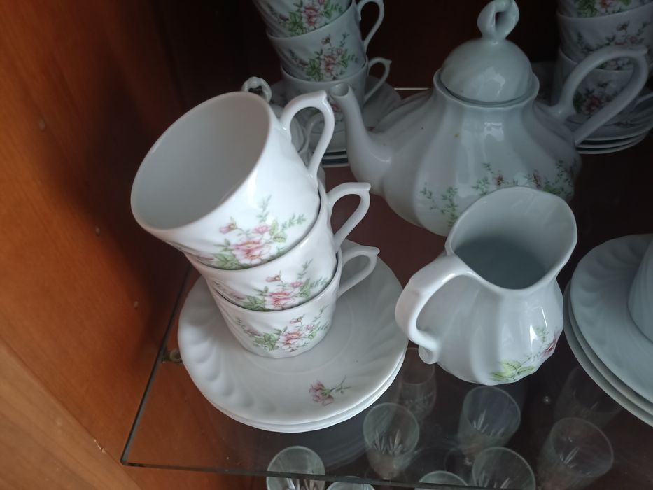 Conjunto de chá Porcelana Quinta Nova