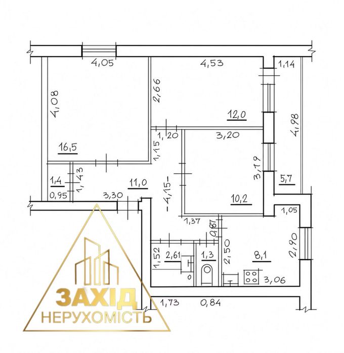 Трикімнатна р-н ТЦ «Гостинець», гімназії №21